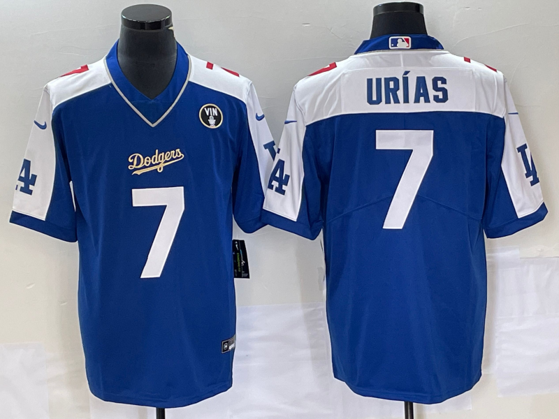 Men's Los Angeles Dodgers Julio Urias #7 Royal Jersey